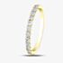 9ct Two Colour Gold 0.05ct Diamond Half Eternity Ring 50L67WG/05-10