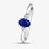 9ct White Gold Sapphire 0.08ct Diamond Ring 30910WG