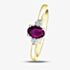 9ct Yellow Gold Ruby & Diamond Trilogy Ring 30910-9