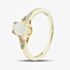 Gold Impression 9ct Yellow Gold Opal Diamond Shoulder Set Solitaire Ring RJR04809
