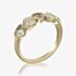 9ct Yellow Gold 0.13ct Diamond & 0.60ct Green Amethyst Multi Stone Ring DOM357