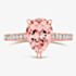 Tivon 18ct Rose Gold Pear-Cut Morganite & Diamond Ring PR-1710-MG