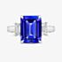 Tivon 18ct White Gold 4.95ct Square Tanzanite & Diamond Ring RW-1503-TZ