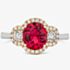 Tivon 18ct Two Colour Pink Tourmaline & Diamond Cluster Ring RTT-1746-PT N