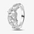 18ct White Gold 0.77ct Diamond Fancy Swirl Band Ring LG213/RA N