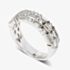 18ct White Gold 1.34ct Baguette & Brilliant Cut Diamond Three Row Ring LG194/RA M1/2
