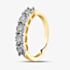 9ct Yellow Gold 0.50ct Diamond Five Stone Ring THR26487-50 9Y