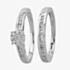 9ct White Gold 0.50ct Diamond Cluster Bridal Set THR2955