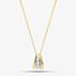 9ct Yellow Gold Brilliant Cut Diamond Curved Necklace P1240/10C-10