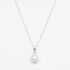 9ct White Gold Diamond Cluster Pendant Necklace NTP409D-9WG