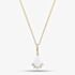 9ct Yellow Gold Opal & Diamond Cluster Necklace P4583-10