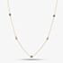 9ct Yellow Gold Sapphire & Diamond Necklace RJN04756-BS