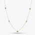 9ct Yellow Gold Emerald & Diamond Necklace RJN04756-E
