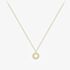 18ct Yellow Gold Multi Diamond Open Circle Necklace 12125147266