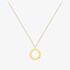 9ct Yellow Gold Diamond Open Circle Necklace 12125147271