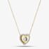 9ct Yellow Gold 0.20ct Diamond Heart Shaped Pendant THN48572-20SF (YG)