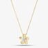 9ct Yellow Gold 0.08ct Diamond Flower Pendant THN48587-08SF (YG)