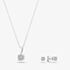 9ct White Gold 0.10ct Diamond Cluster Jewellery Set THS18600-10