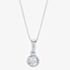 9ct White Gold 0.05ct Diamond Pendant P5278D-9W-005G-A
