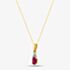  9ct Yellow Gold Ruby & Diamond Pendant Necklace QP00178-R YG