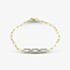 Pure Brilliance 9ct Yellow Gold 0.25ct Diamond Triple Rectangle Bracelet THB46670-25 (YG)