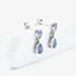 9ct White Gold Pear Cut Tanzanite Double Dropper Earrings HM-33-24-060