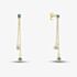 9ct Yellow Gold Emerald & Diamond Two Strand Drop Earrings RJE04757-E