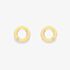 9ct Yellow Gold Diamond Open Circle Stud Earrings 12325147264