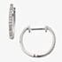 9ct White Gold Diamond Huggie Earrings GE2106