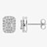9ct White Gold 0.50ct Baguette Brilliant Cut Diamond Stud Earrings THE24394-50