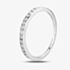 9ct White Gold 0.05ct Diamond Half Eternity Ring THR23311-05