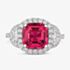 Tivon Platinum 2.93ct Pink Tourmaline & Diamond Cocktails & Champers Ring RWP-1703-PT