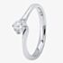 Platinum Four Claw Petite-Trellis Twist Diamond Solitaire Ring (min 0.33ct) CR11068/PT950.33CT L