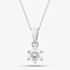 Platinum Certified 0.40ct Brilliant Cut Diamond Pendant Necklace 6 CLAW PLAT PDT MO - 40PT