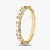 18ct Yellow Gold 0.45ct Baguette & Brilliant Cut Diamond Half Eternity Ring PR09207 18KY