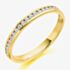 Gold Impression 18ct Yellow Gold 0.25ct Round Brilliant Cut Diamond Half Eternity Ring 18YGHET2088