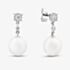 18ct White Gold Freshwater Pearl & Diamond Dropper Earrings EOX70115DD/WG