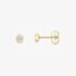 18t Yellow Gold Diamond Round Stud Earrings 13225147256