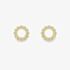 18ct Yellow Gold Diamond Circle Stud Earrings 13225147258