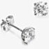 18ct White Gold 0.40ct Round Brilliant 4 Claw Diamond Earrings ERG241(4.0)PR