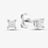 18ct White Gold 0.60ct Princess Cut Stud Earrings PCE60 18WG