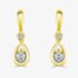 18ct Yellow Gold 0.26ct Diamond Teardrop Dropper Earrings LG224/EA-PR