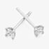 Gold Impression 18ct White Gold 0.20ct Round Brilliant Cut Diamond Stud Earrings EE336