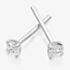 Gold Impression 18ct White Gold 0.30ct Round Brilliant Cut Diamond Stud Earrings EE337