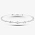 18ct White Gold 0.73ct Brilliant Cut Diamond Bubble Bar Bangle LG250/BA
