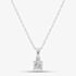 18ct White Gold Brilliant Cut Diamond Solitaire Necklace THP3119 18KWG (WG)(GH-I1)