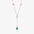 Tivon 18ct Yellow Gold Emerald & Diamond 'Y' Eden Necklace NTT-0085-EM