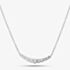 18ct White Gold 0.52ct Brilliant Cut Graduated Curve Necklace LG255/NA