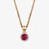 Geoghegan Cannele 18ct Rose Gold Rubellite Tourmaline & Diamond Cluster Pendant CAN74/R