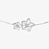 Fei Liu Allure 18ct White Gold & Diamond 0.09ct Double Flower Pendant ALU-750W-106-WD00